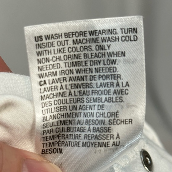 INC Denim High Rise Straight Leg Jeans - White - size 14W - Picture 10 of 12